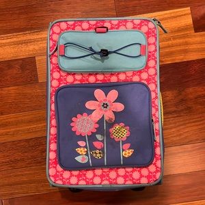 Kids Rolling Suitcase w/Light-up Wheels